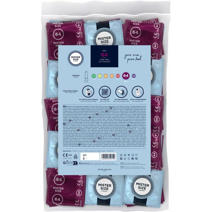 Preservativos Mister Size 100 Unidades 1 Preservativos Mister Size 100 Unidades 1