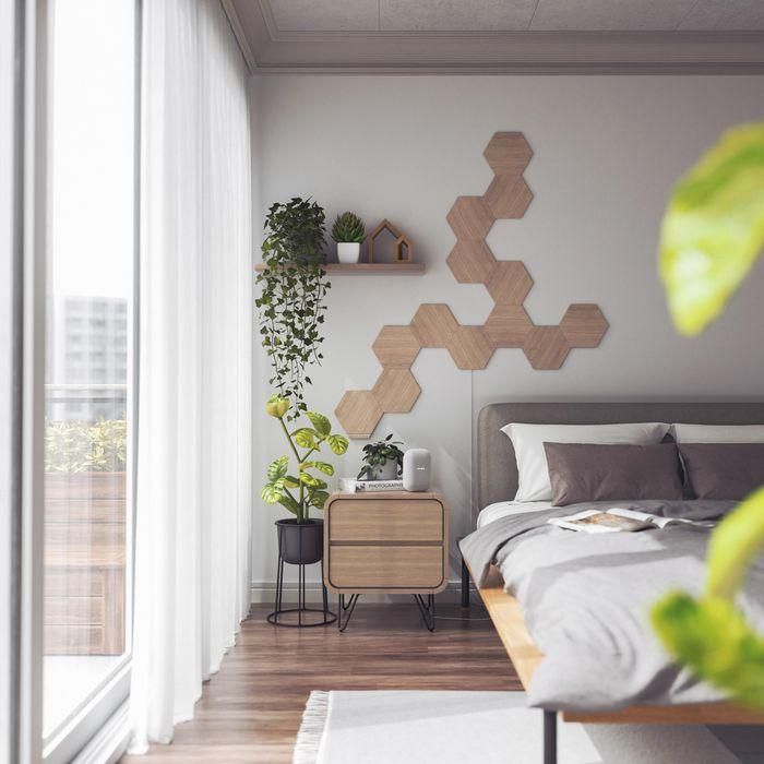 Panel LED Nanoleaf NL52-K-3002HB-13PK Blanco Marrón 4000 K 17 Panel LED Nanoleaf NL52-K-3002HB-13PK Blanco Marrón 4000 K 17