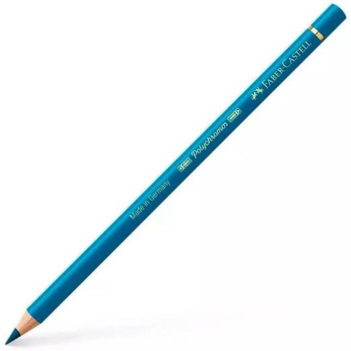 Lápices de colores Faber-Castell Polychromos Turquesa Azul Cobalto 6 Piezas 1