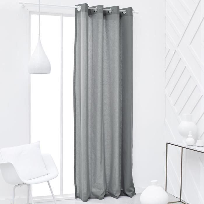 Today TOD1694780973290 Cortina con Ojales, 100% Algodón, 140x240cm, Color Acero 0 Today TOD1694780973290 Cortina con Ojales, 100% Algodón, 140x240cm, Color Acero 0