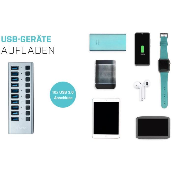 Hub USB i-Tec U3CHARGEHUB10 4