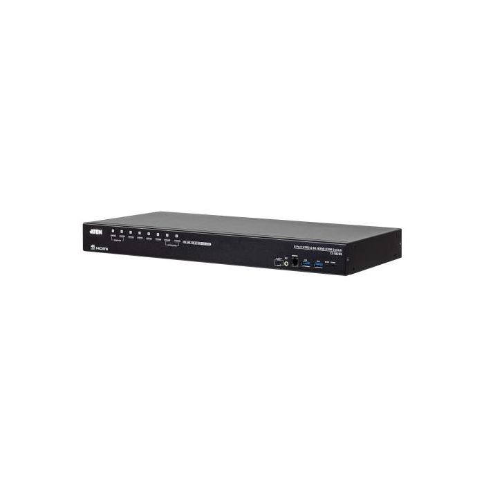 Aten CS18208 Conmutador KVM de 8 Puertos para 8 PCs HDMI 4K Ultra HD con Hub USB 3.1 y Kit de Montaje en Rack 0 Aten CS18208 Conmutador KVM de 8 Puertos para 8 PCs HDMI 4K Ultra HD con Hub USB 3.1 y Kit de Montaje en Rack 0