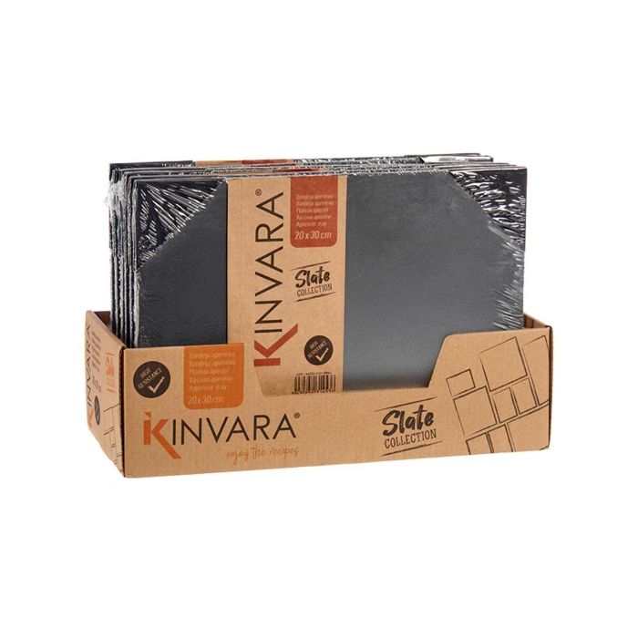 Kinvara Pizarra Aperitivo Rectangular 30x20 cm (Set de 24) 2