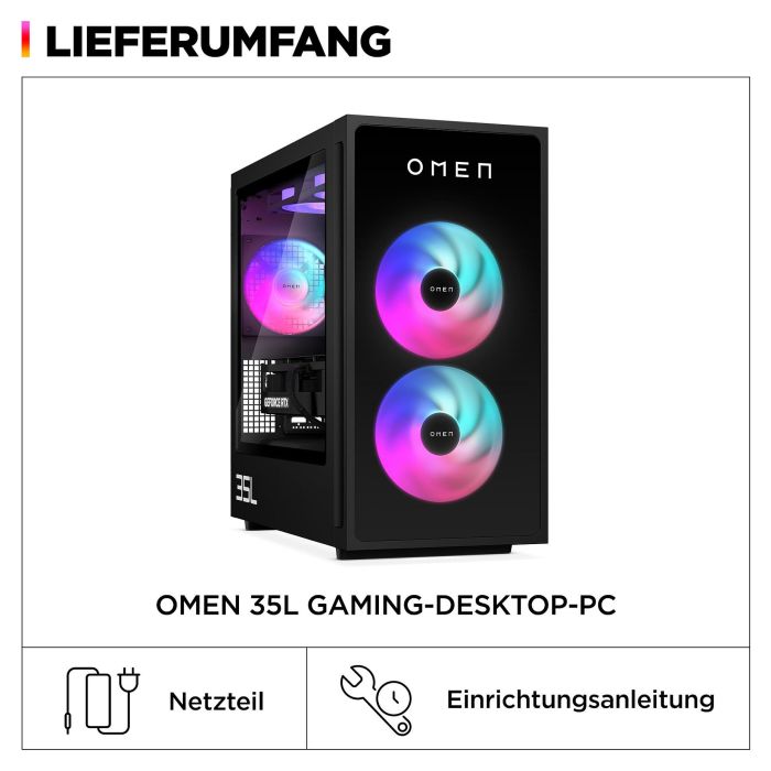 HP OMEN 35L GT16-0479ng Gaming PC Core Ultra 7 265F 32GB RAM 1TB SSD RTX 5070Ti Win11 4