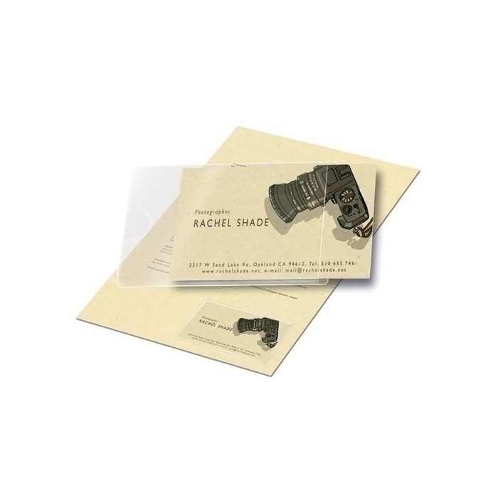 Funda Adhesiva 3L 60X95Mm Bolsillo Para Tarjetas Bolsa De 100
