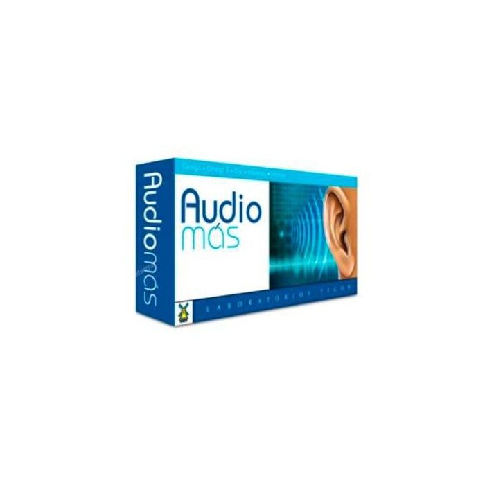 TEGOR Audio Mas Complemento Alimenticio con Ginkgo, Omega 3, Zinc y Vitaminas B1, B3, B12 - 40 Cápsulas