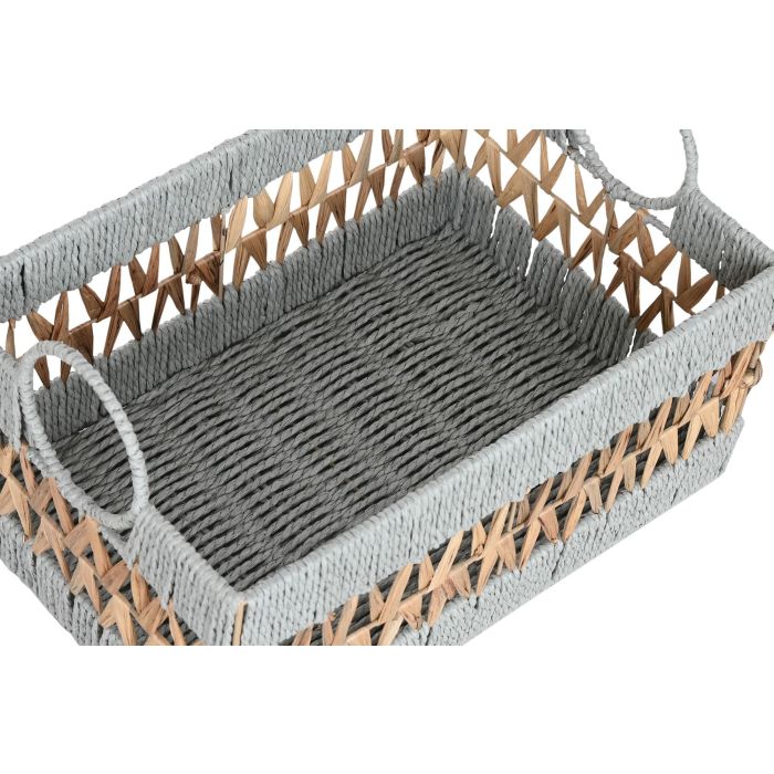 Cesta Tropical DKD Home Decor Verde Blanco 30 x 26 x 43 cm Set de 3 (2 Unidades) 1 Cesta Tropical DKD Home Decor Verde Blanco 30 x 26 x 43 cm Set de 3 (2 Unidades) 1