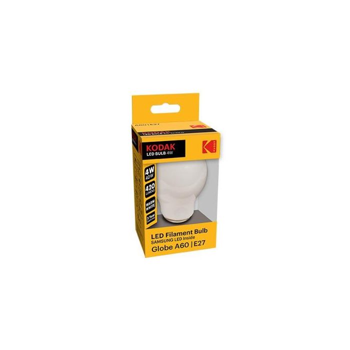 Bombilla Led Kodak Filamento Opalo Esferica 1 Bombilla Led Kodak Filamento Opalo Esferica 1