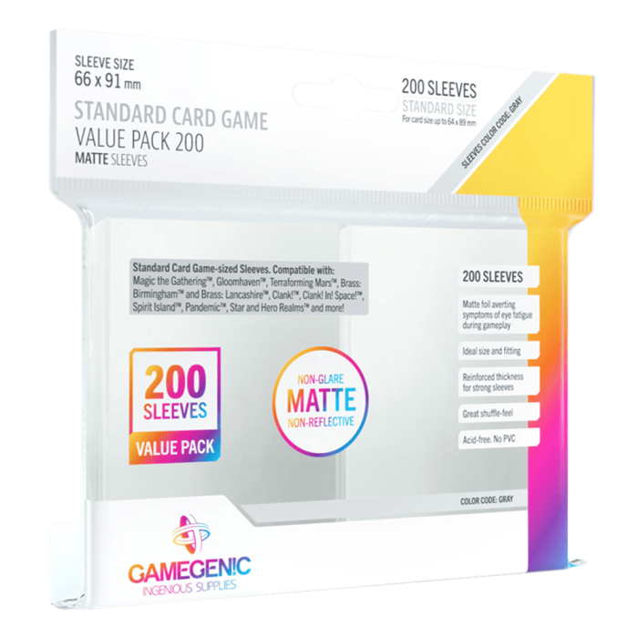 Matte Standard Card Game Value Pack (200) Matte Standard Card Game Value Pack (200)