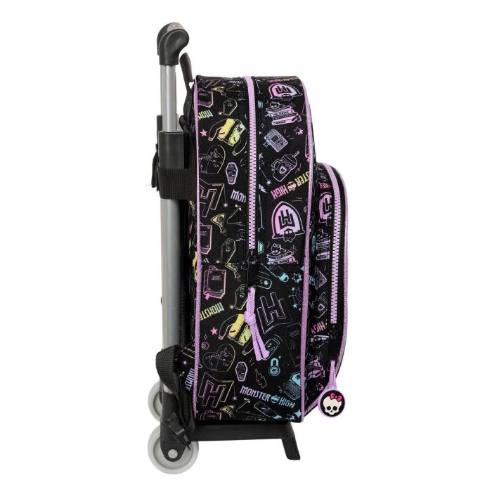 Mochila Escolar con Ruedas Monster High Negro 28 x 34 x 10 cm 1 Mochila Escolar con Ruedas Monster High Negro 28 x 34 x 10 cm 1