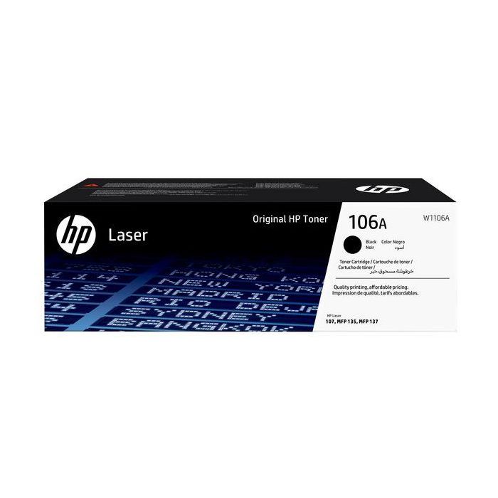 HP Laser 107a/w, MFP 135a toner negro 106A