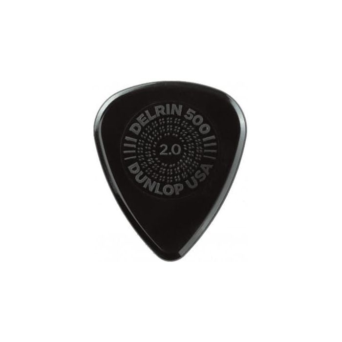 DUNLOP Delrin 500 Prime Grip Púas de Guitarra 2,00Mm Bolsa de 72 Unidades