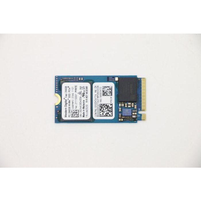 Lenovo 256GB PCIe 2242 SSD, NVMe interface, up to 2400 MB/s read speed, ideal for ultra-thin notebooks and tablets.