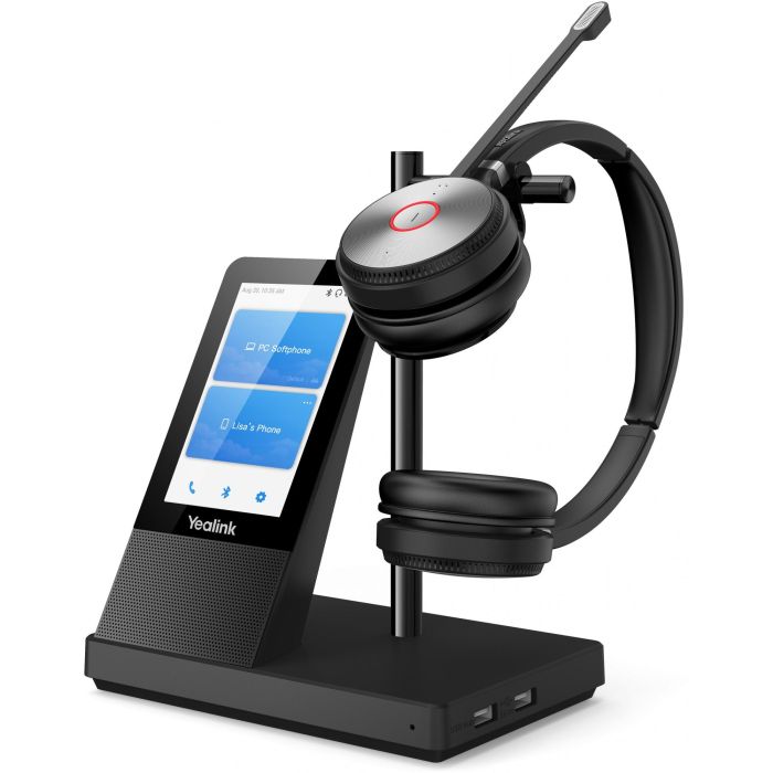 Yealink WH66 Dual UC DECT Auriculares Binaurales Inalámbricos para Oficina USB con Estación de Carga y Pantalla Táctil 2 Yealink WH66 Dual UC DECT Auriculares Binaurales Inalámbricos para Oficina USB con Estación de Carga y Pantalla Táctil 2