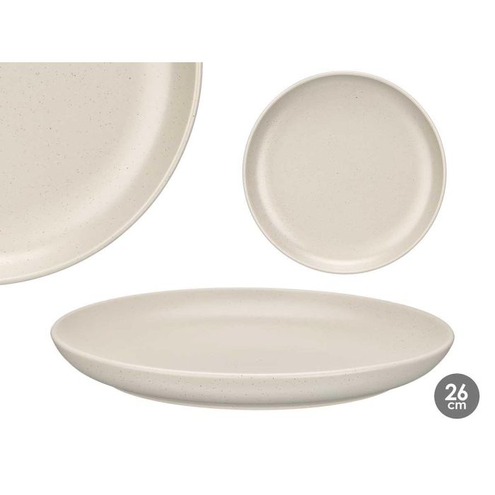 Plato Llano 26 Cm Moteado Gris Claro Vessia (24 Unidades) Plato Llano 26 Cm Moteado Gris Claro Vessia (24 Unidades)
