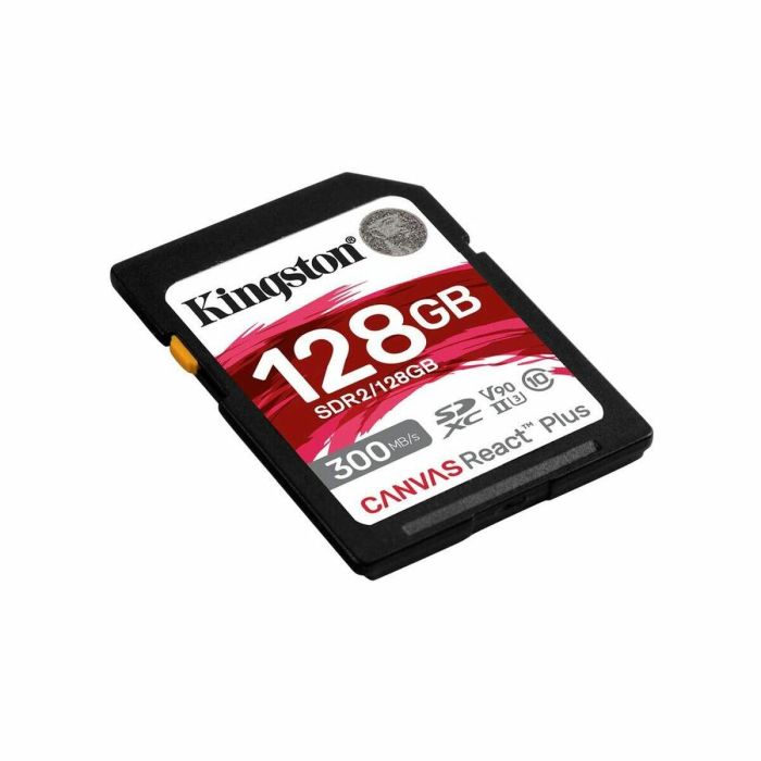 Tarjeta de Memoria Micro SD con Adaptador Kingston SDR2/128GB 128 GB 8K Ultra HD SDXC UHS-II 2