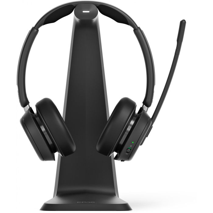 EPOS Impact 1061T Auriculares Bluetooth Inalámbricos para Oficina y Centro de Llamadas, Doble Diadema Ajustable, Negro 6