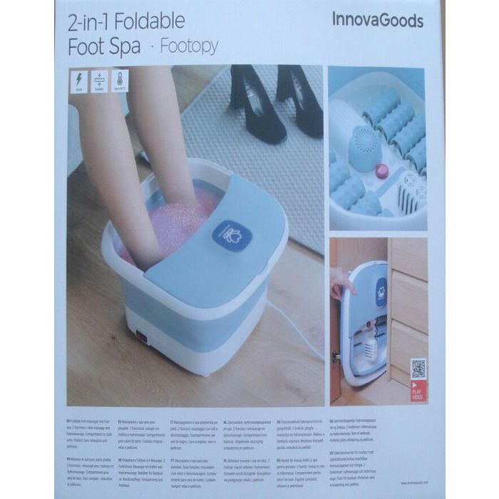 Spa para Pies Plegable con Rodillos e Hidromasaje Footopy InnovaGoods 1