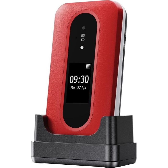 Doro L30 Teléfono Móvil Concha 4G con Pantalla 7.11 cm (2.8"), Cámara 2MP, GPS y Dual Display - Rojo/Blanco 2