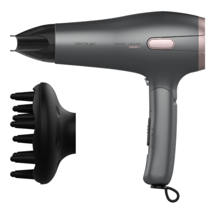 Cecotec Bamba IoniCare 5250 EasyCollect Pro secador 2100 W Negro, Gris Cecotec Bamba IoniCare 5250 EasyCollect Pro secador 2100 W Negro, Gris
