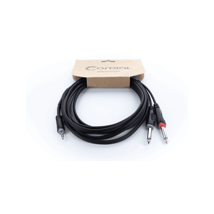 Cable Y Mini-Jack Estéreo / 2 Jacks Mono 5 M 2 Cable Y Mini-Jack Estéreo / 2 Jacks Mono 5 M 2