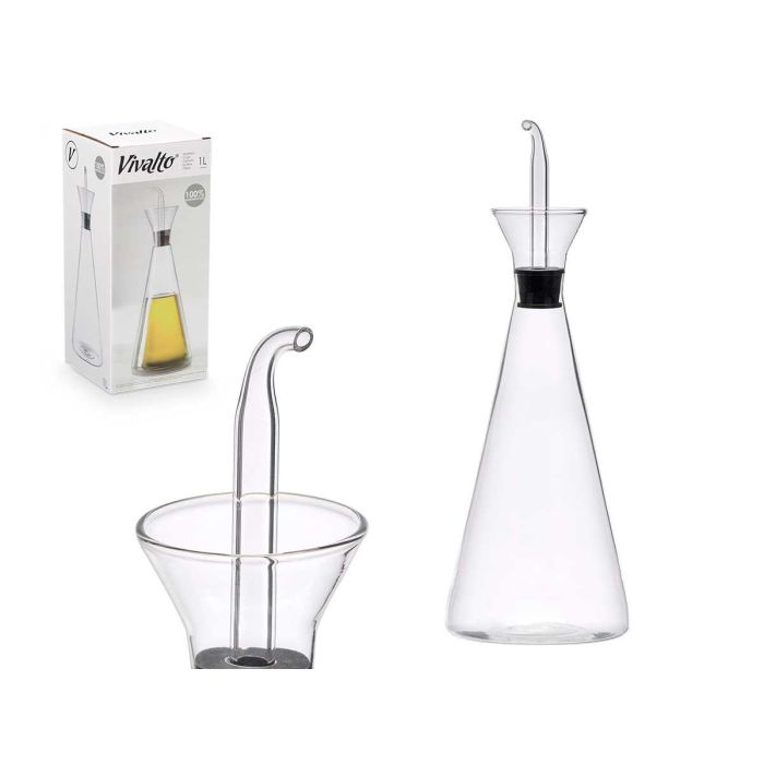 Aceitera Conica 1000Ml Vivalto 11X32CM (12 Unidades) Aceitera Conica 1000Ml Vivalto 11X32CM (12 Unidades)