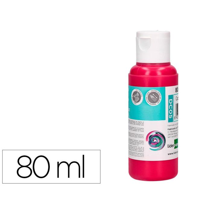 Pintura Acrilica Liderpapel Bote De 80 mL Magenta