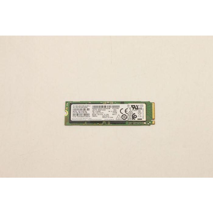 Lenovo 512GB M.2 PCIe NVMe SSD, 3500MB/s read, 2900MB/s write, 300TBW endurance, AES-256 encryption. Lenovo 512GB M.2 PCIe NVMe SSD, 3500MB/s read, 2900MB/s write, 300TBW endurance, AES-256 encryption.