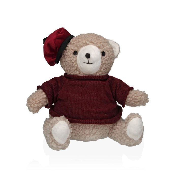 Sujetador de puerta Versa Poliéster Textil 20 x 20 x 28 cm Oso