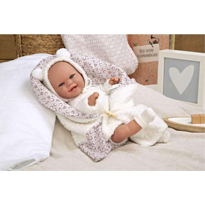 Muñeca elegance 35 cm babyto blanco c/manta (muñeco de peso) 14