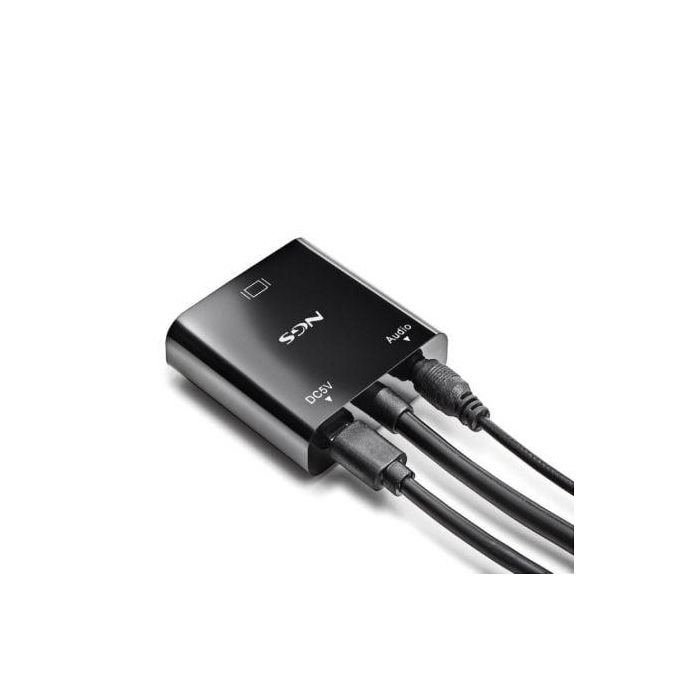 Adaptador HDMI a VGA NGS CHAMALEON 15 cm Negro 2 Adaptador HDMI a VGA NGS CHAMALEON 15 cm Negro 2
