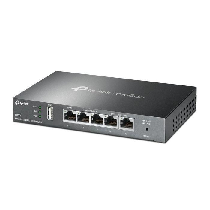 Tp-Link ER605 Router VPN Gigabit Omada SDN, 5 Puertos Gigabit, 3 WAN, USB para Banda Ancha Móvil, 20 Conexiones IPsec 1 Tp-Link ER605 Router VPN Gigabit Omada SDN, 5 Puertos Gigabit, 3 WAN, USB para Banda Ancha Móvil, 20 Conexiones IPsec 1
