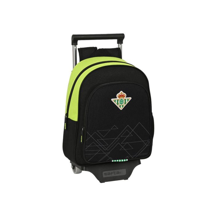 Mochila Escolar con Ruedas Real Betis Balompié Negro Lima 28 x 34 x 10 cm