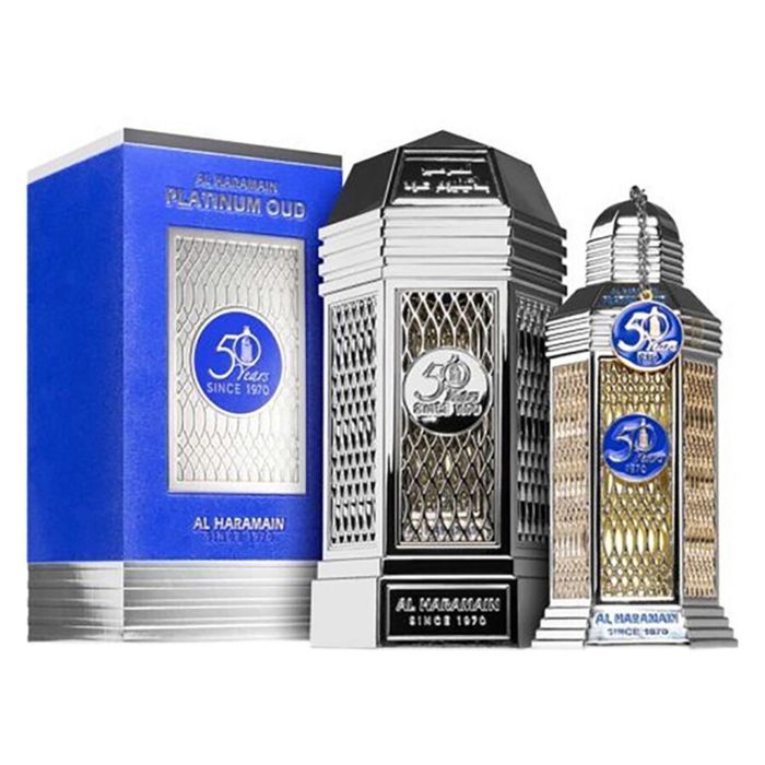 Al Haramain Platinum oud Eau de Parfum 50 Years 100 ml Vaporizador Al Haramain Platinum oud Eau de Parfum 50 Years 100 ml Vaporizador