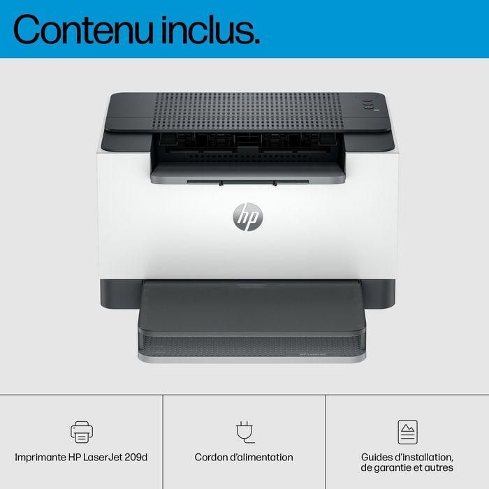 HP Impresora Láser Monocromo LaserJet M209d Dúplex Blanca 8J9L0F 23