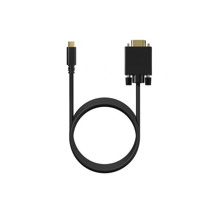 AISENS - CABLE CONVERSOR USB-C A VGA, USB-C/M-HDB15/H, NEGRO, 0.8M 2 AISENS - CABLE CONVERSOR USB-C A VGA, USB-C/M-HDB15/H, NEGRO, 0.8M 2