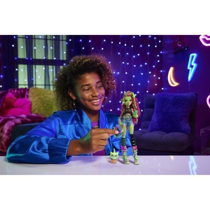 Monster High Hrp81 Muñeca Venus McFlytrap con Gato Chewlian y Múltiples Accesorios de Moda para Niñas +4 Años Mattel 5 Monster High Hrp81 Muñeca Venus McFlytrap con Gato Chewlian y Múltiples Accesorios de Moda para Niñas +4 Años Mattel 5