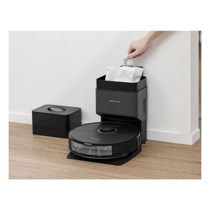 Roborock S8+ Robot Aspirador y Fregador con Estación de Autovaciado, Negro, Potencia 6000 Pa, LDS, Wifi 7