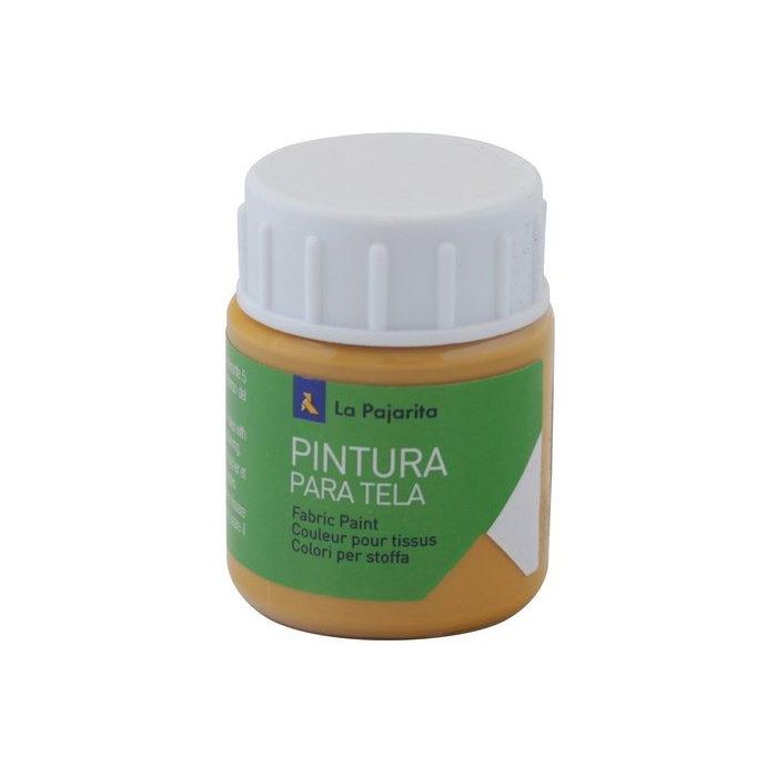 Pintura Para Tela La Pajarita 25 Ml (Bote) Oxido Amarillo T-03 (Set de 6)