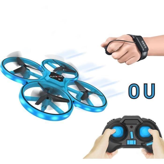 FLASHING DRONE - Mini drone con LED - FLYBOTIC - Mando a distancia clásico + mando a distancia con movimiento de muñeca - Looping 360 1 FLASHING DRONE - Mini drone con LED - FLYBOTIC - Mando a distancia clásico + mando a distancia con movimiento de muñeca - Looping 360 1