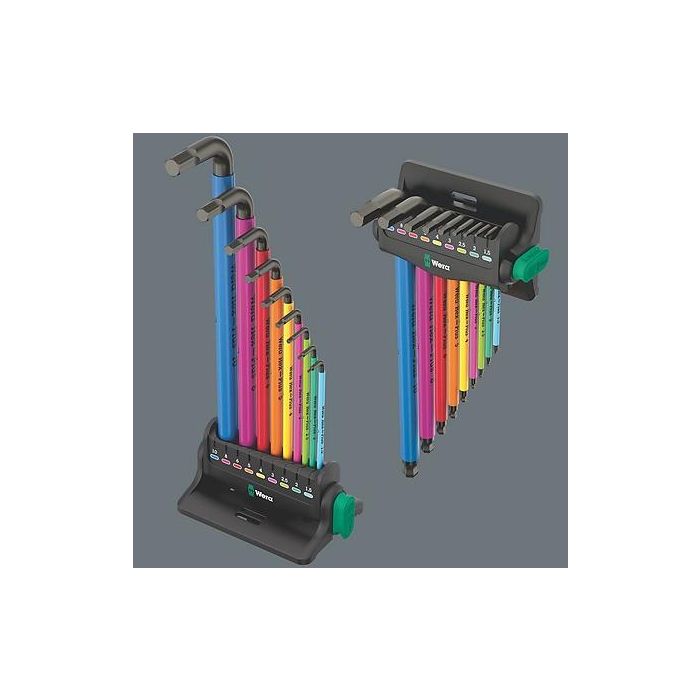 Wera 05133165001 Juego de llaves allen Hex-Plus Multicolour, métricas, 9 piezas (1.5, 2, 2.5, 3, 4, 5, 6, 8, 10 mm) 7