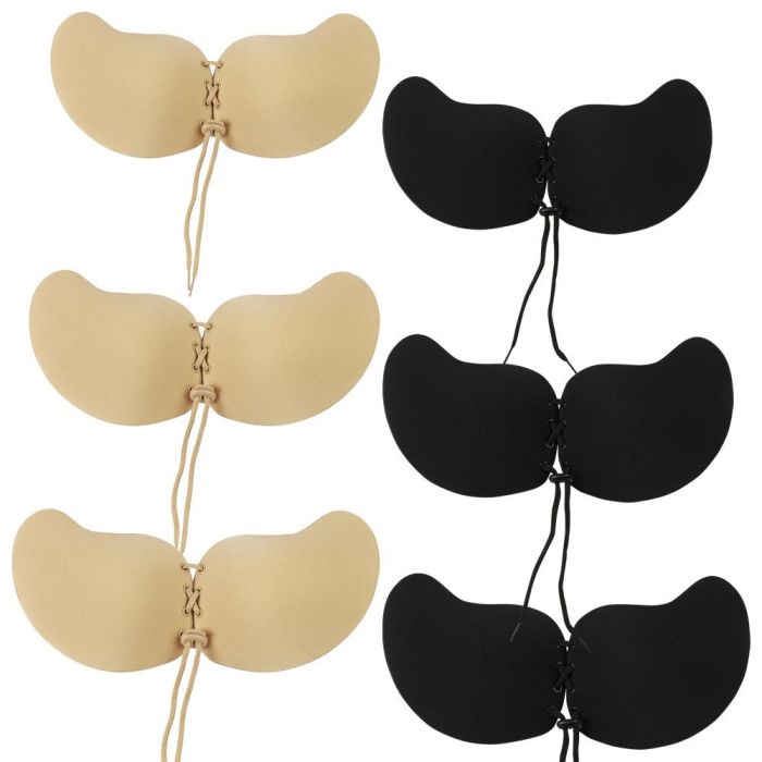 Cosmetic Club Sujetador Adhesivo Mariposa Push-up Invisible Negro Beige Tallas Surtidas 2 Cosmetic Club Sujetador Adhesivo Mariposa Push-up Invisible Negro Beige Tallas Surtidas 2