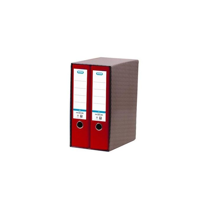 Modulo Archivadores Palanca Elba Rado Top Forr.Pp 2 Uds.A4 80Mm Rojo