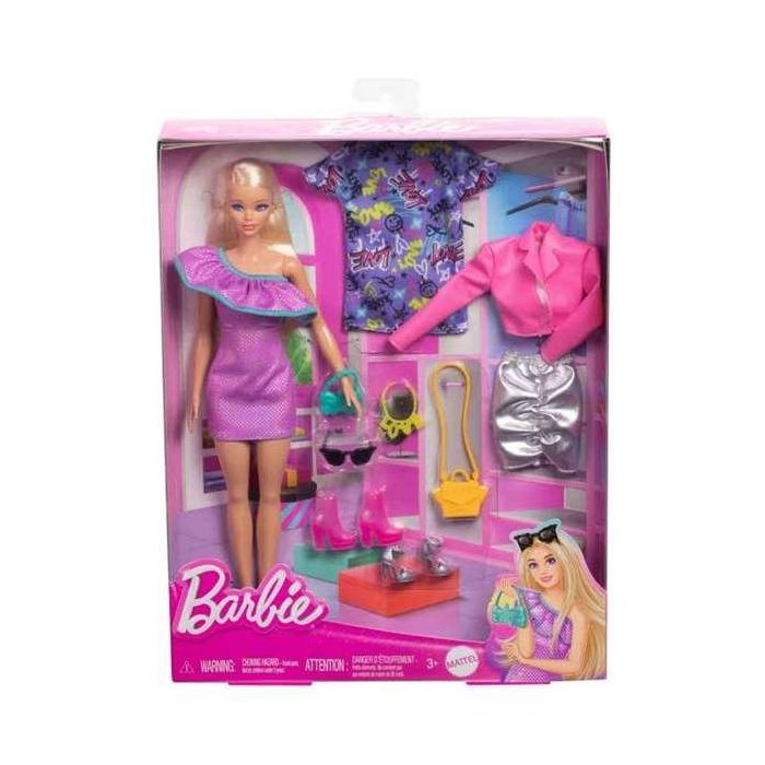 Muñeca barbie fashionista con 3 modas noche. Muñeca barbie fashionista con 3 modas noche.