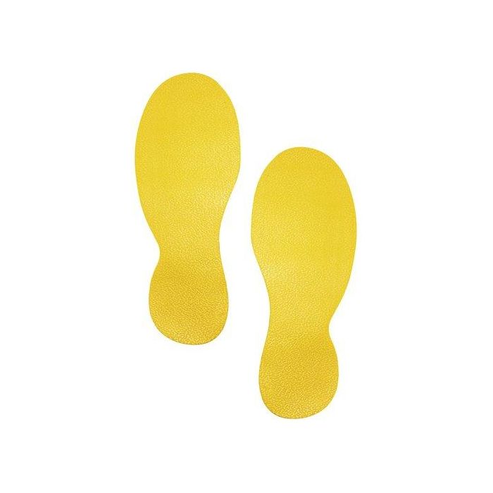 Marcaje Suelo Durable Autoadhesivo En Forma De Pies 5 Pares