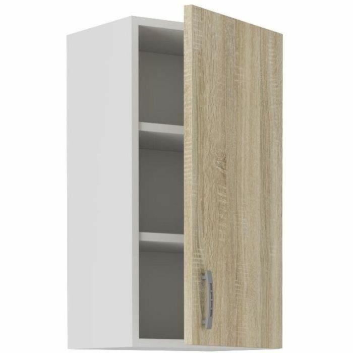 Armario alto SARA - 1 puerta - Decoración roble Sonoma - L40xP31xH71,5 cm - Hecho en Polonia 1