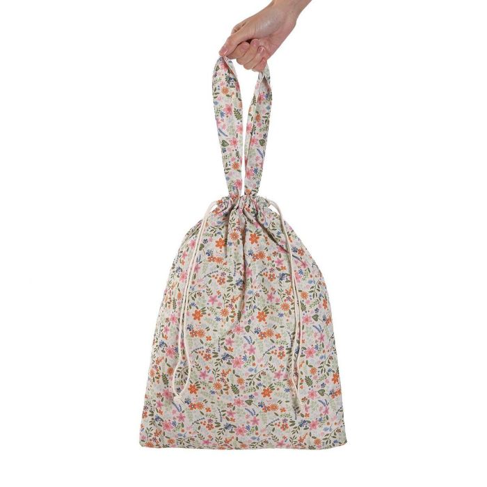 Bolso Compra Flowers Versa 36x48 cm - Algodón y Poliéster (4 Unidades) 2 Bolso Compra Flowers Versa 36x48 cm - Algodón y Poliéster (4 Unidades) 2