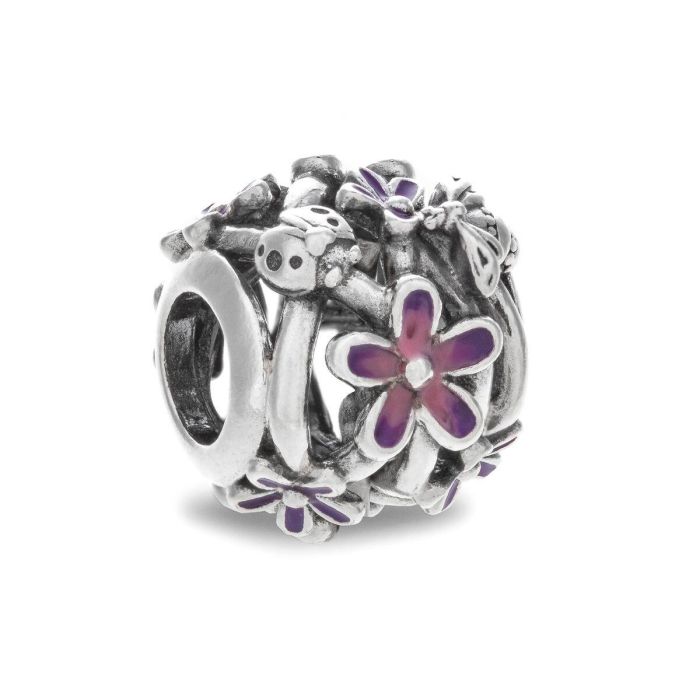 Abalorio Mujer Pandora OPENWORK PURPLE DAISY Plateado Morado 2