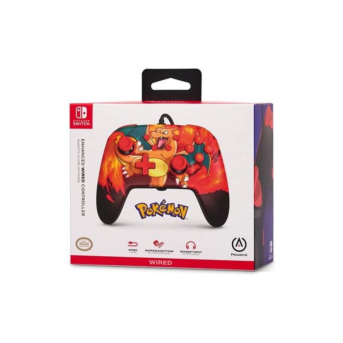 Power A Mando con Cable Nintendo Switch NSGP0040-02 Charizard Vortex, Diseño Mejorado y Botones Asignables, Compatible con Switch y Switch OLED 7 Power A Mando con Cable Nintendo Switch NSGP0040-02 Charizard Vortex, Diseño Mejorado y Botones Asignables, Compatible con Switch y Switch OLED 7