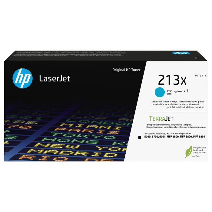 HP Toner laserJet 213X cian Alta HP Toner laserJet 213X cian Alta